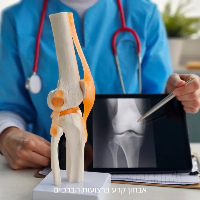 אבחון קרע ברצועות הברך בבדיקת אורתופד